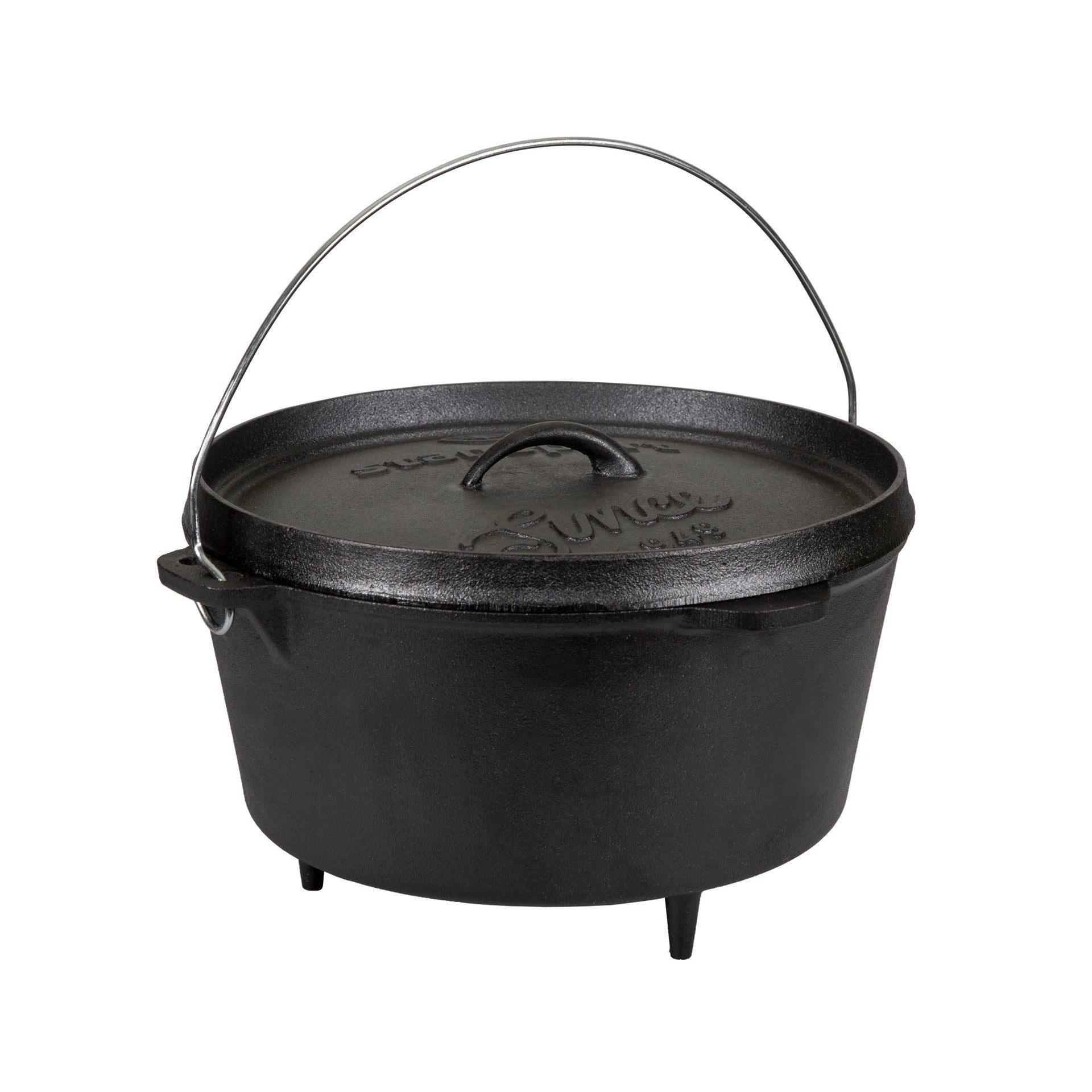 Stansport Pre-Seasoned Cast Iron Dutch Oven with Legs