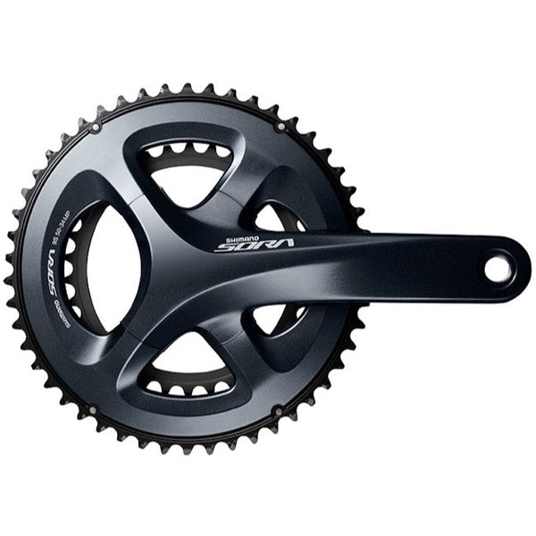 Shimano Sora FC-R3000 Crankset - 175mm, 9-Speed, 50/34t, 110 Asymmetric BCD, Hollowtech II Spindle Interface, Gray