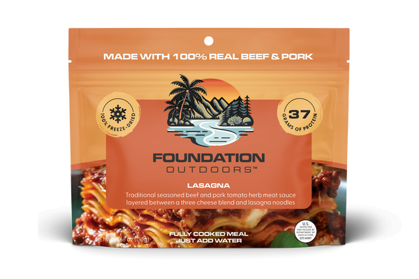 Foundation Outdoors Lasagna Meal