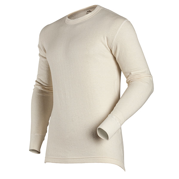 ColdPruf Men's Authentic Dual Layer Long Sleeve Wool Plus Crew Neck Base Layer Top