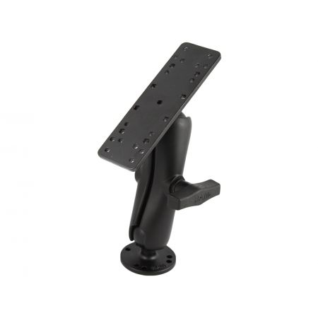 Humminbird RAM Mount 1.5 Inch Ball Mount with Double Socket Arm Round and Rectangle Base (RAM-111U)