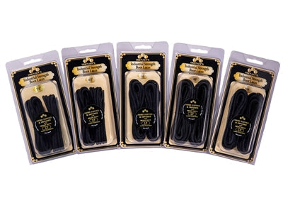 Obenauf's Boot Laces Industrial Strength Black Waxed Round Black -54"