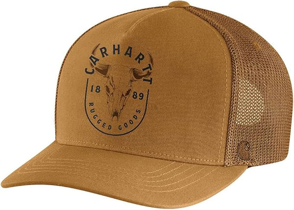 Carhartt Canvas Mesh Back Skull Graphic Cap Men's