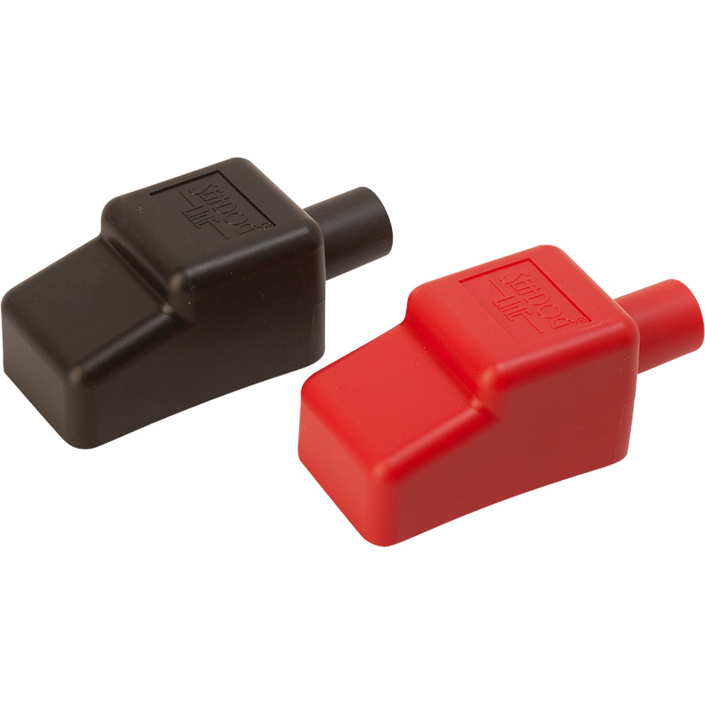 Sea-Dog Battery Terminal Covers - Red-Back - 1-2