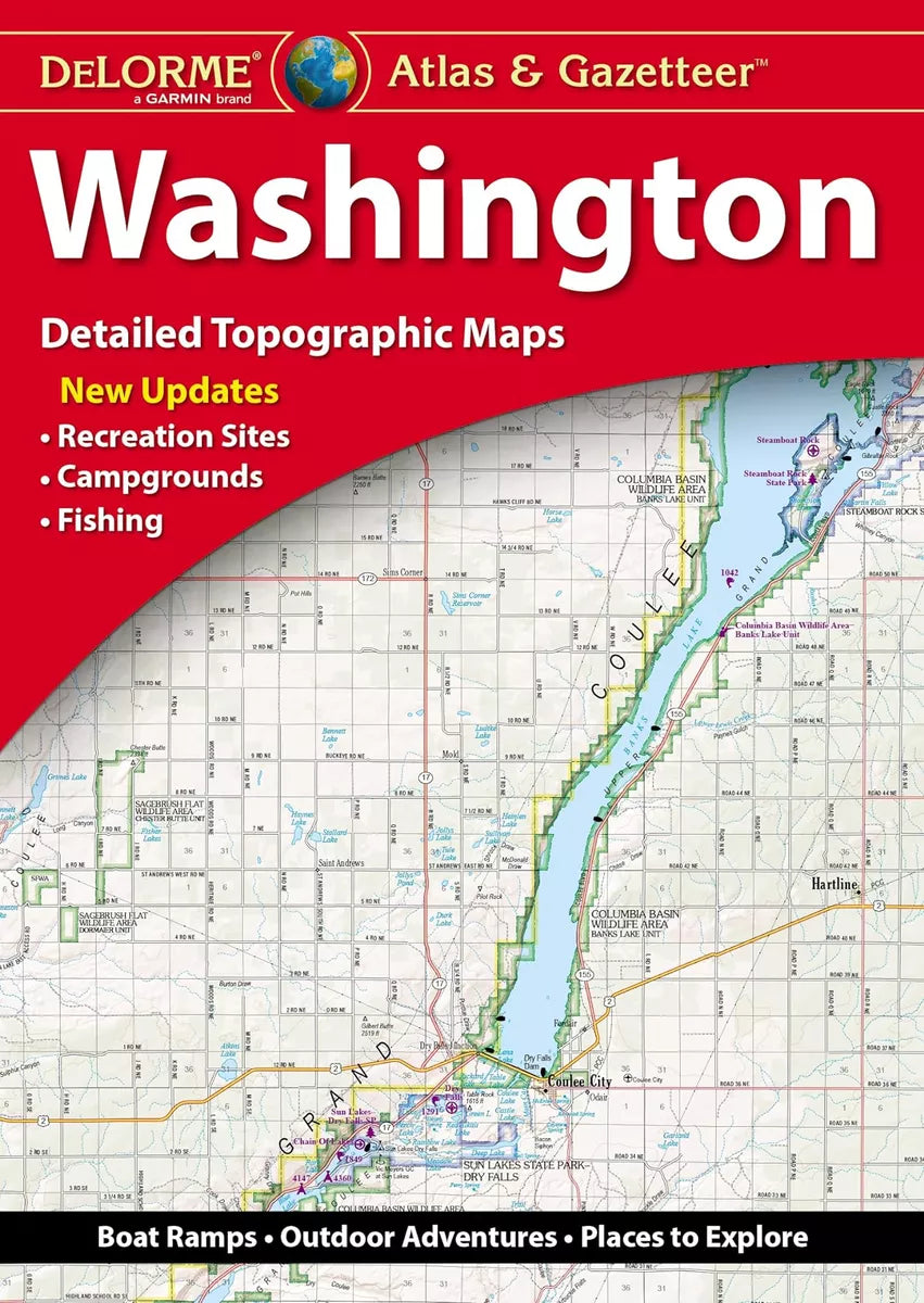 Delorme Atlas & Gazetteer Paper Maps Washington