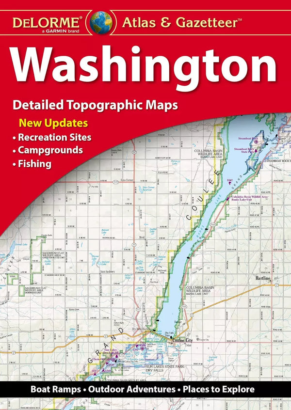 Delorme Atlas & Gazetteer Paper Maps Washington