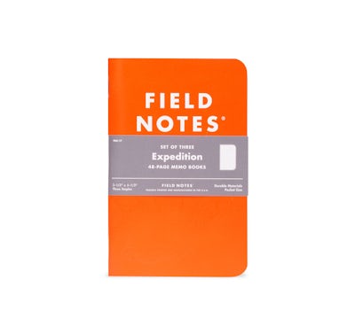 Field Notes Expedition Edition 3-Pack (Dot-graph waterproof)