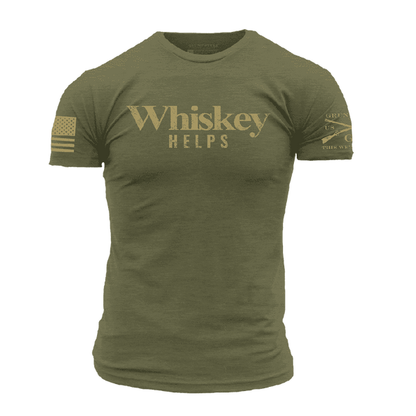 Grunt Style Short Sleeve T Shirt Whiskey Helps Men's