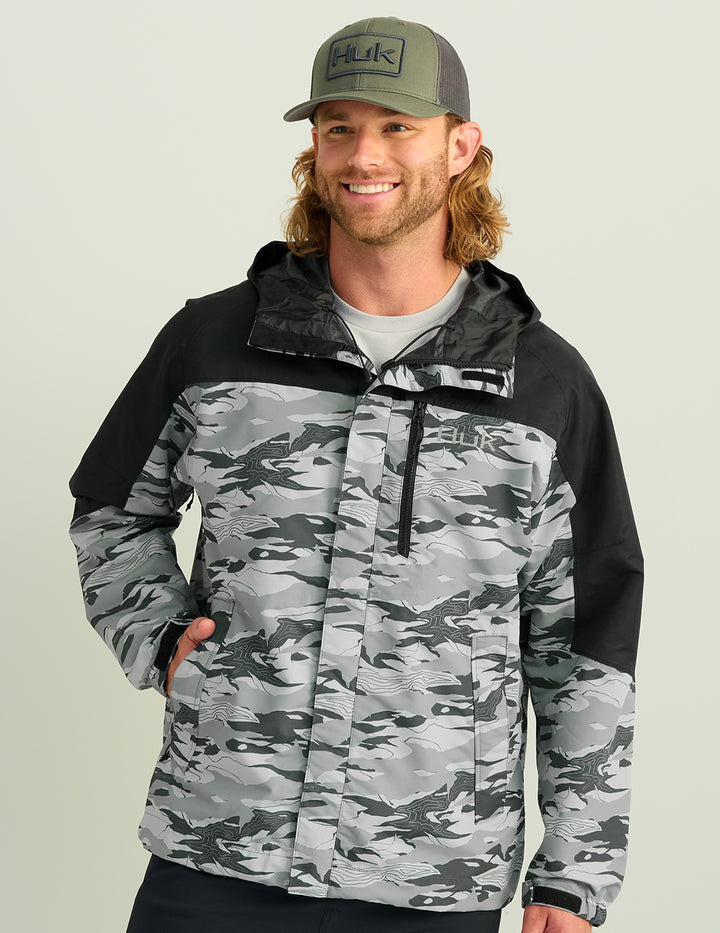 Huk Gear Grand Banks Tidal Map Jacket Men's