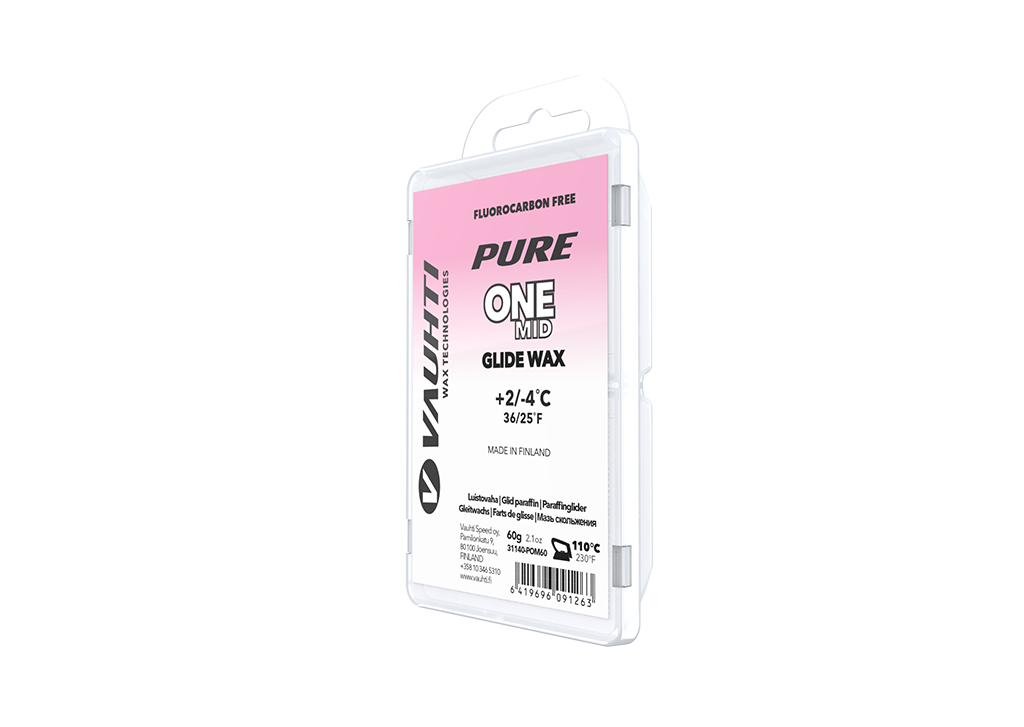 Vauhti Pure One Mid Ski Glide Wax 60G Past Season