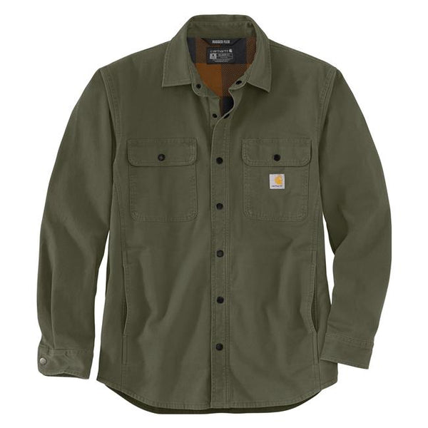 Carhartt Rugged Flex Relaxed Fit Canvas Fleece-Lined Shirt Jacket Men's