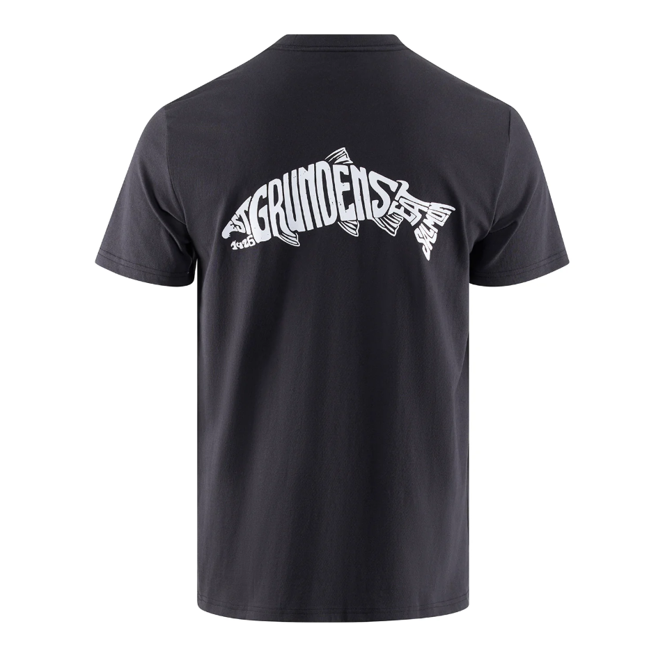 Grundens Salmon Eat Your Words HD Pocket Tee