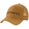 Carhartt Men's Canvas Mesh-Back Logo Graphic Snapback Hat