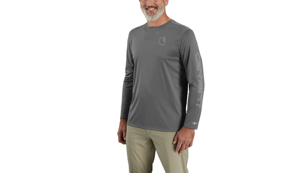 Carhartt Force Sun Defender Lightweight Long-Sleeve Logo Graphic T-Shirt