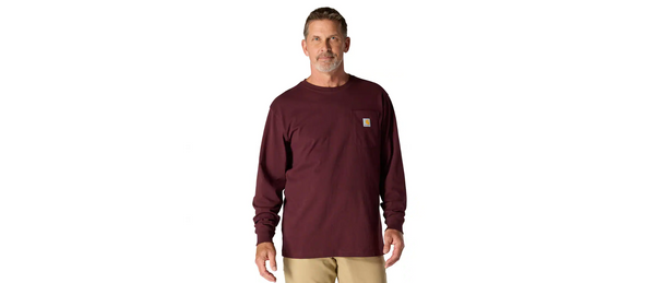 Carhartt Men's Loose Fit Heavyweight Long-Sleeve Pocket T-Shirt