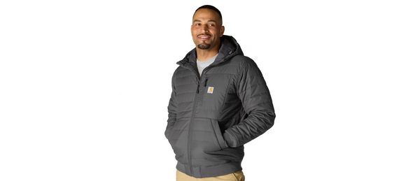 Carhartt Rain Defender Relaxed Fit Lightweight Insulated Hooded Jacket - 3 Warmest Rating