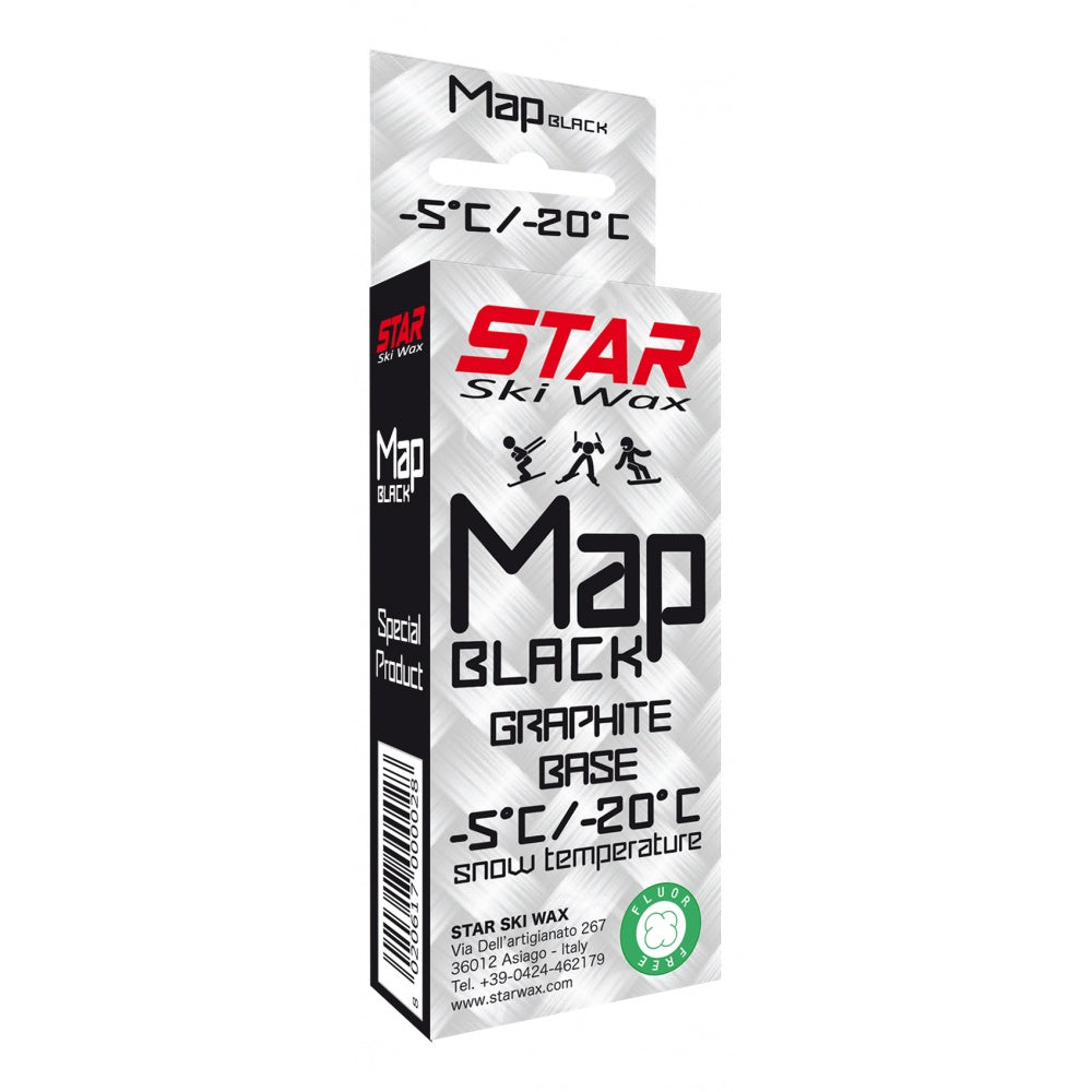Star Map Black Ski Base Wax