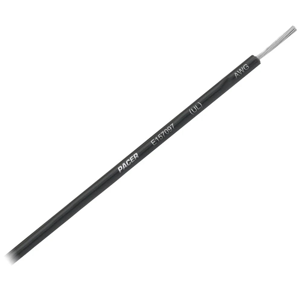 Pacer Black 14 AWG Primary 25' Wire