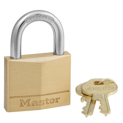 Master Lock 1-9/16in (40mm) Wide Solid Brass Body Padlock