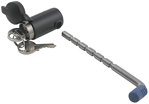 Master Lock 2848DAT Swivel Head Receiver Lock with Stainless Steel Adjustable Coupler Latch Lock