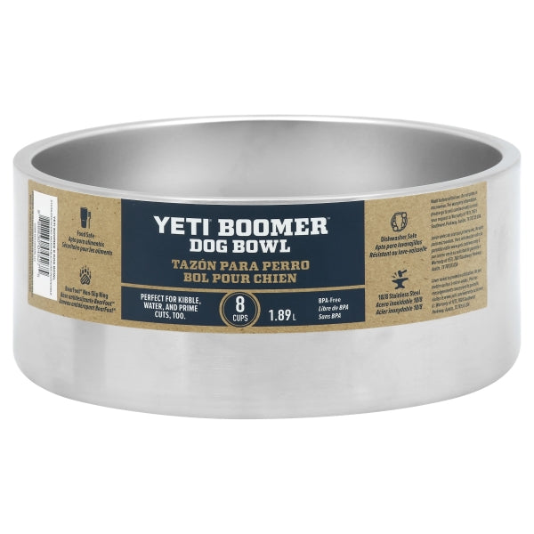 Yeti Boomer Dog Bowl - Stainless Steel