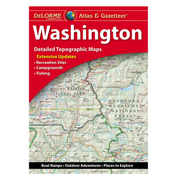 Garmin New Oem Delorme Atlas & Gazetteer Paper Maps Washington