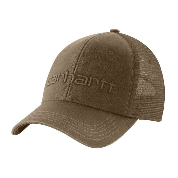 Carhartt Men's Canvas Mesh-Back Logo Graphic Snapback Hat