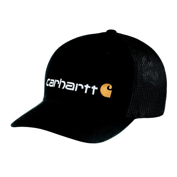 Carhartt Men's Rugged Flex Twill Mesh Back Logo Graphic Flexfit Hat