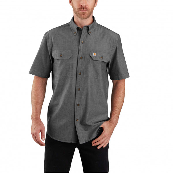 Carhartt Men's Loose Fit Medium Weight Chambray Short-Sleeved Shirt