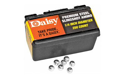 Daisy 1/4" Powerline Premium Steel Slingshot, 250Ct