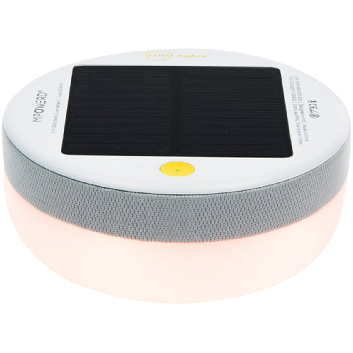 Luci Explore Solar/USB LED Outdoor Lantern & Bluetooth Speaker White