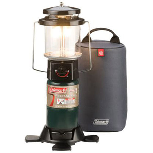 Coleman PerfectFlow 12 in. H X 8 in. Dia. Black Propane Lantern with Case Pack of 4 - All