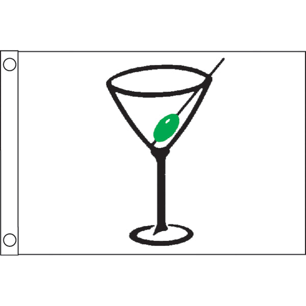3003.4186 12 X 18 in. Flag Novelty Cocktail