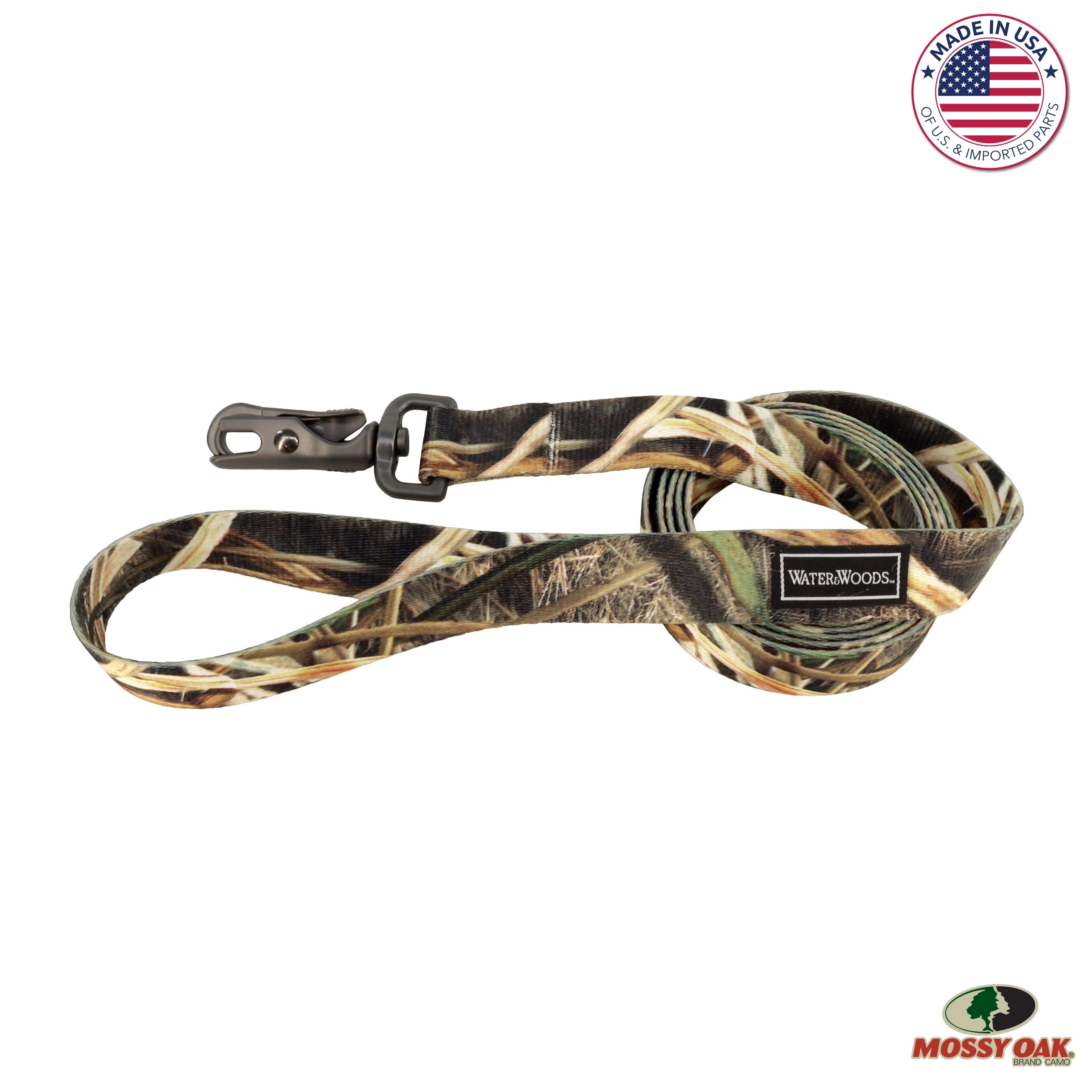 Water & Woods Patterned Dog Leash Shadow Grass Blades