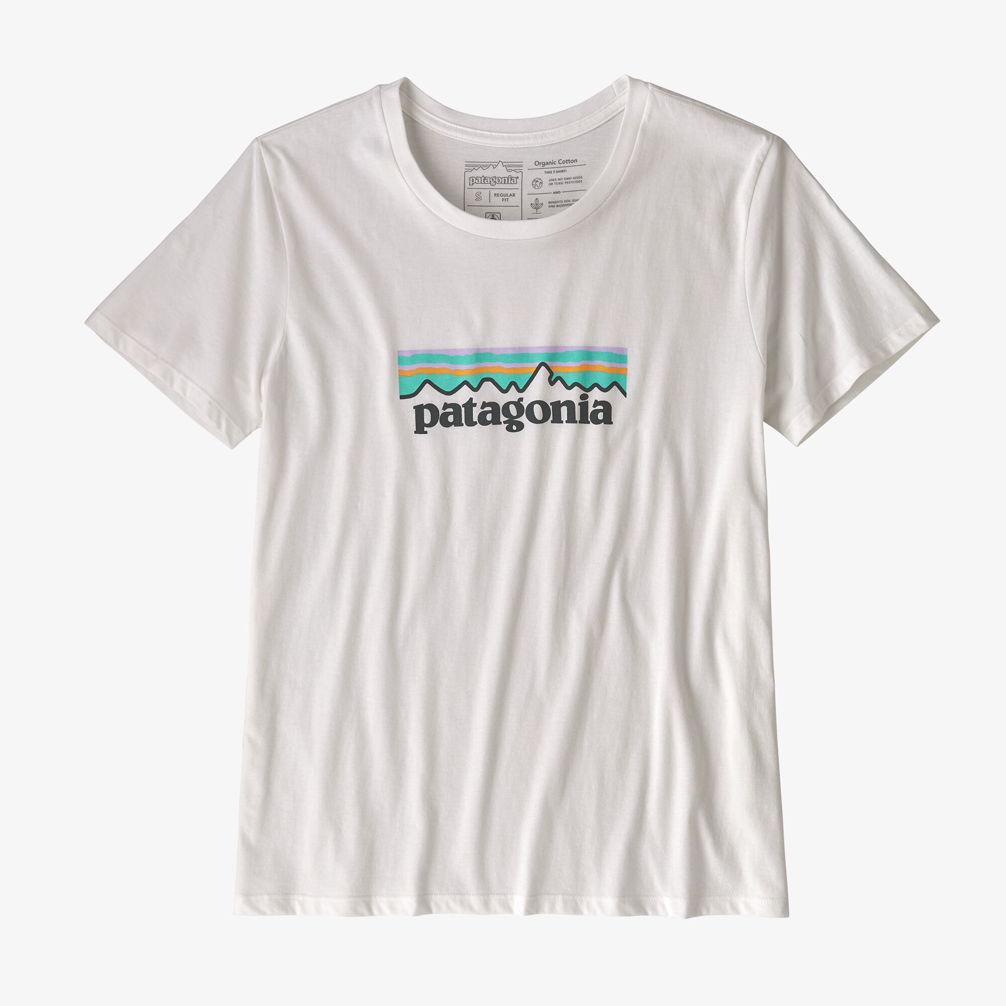 Patagonia Women's Pastel P-6 Logo Organic Cotton Crew T-Shirt