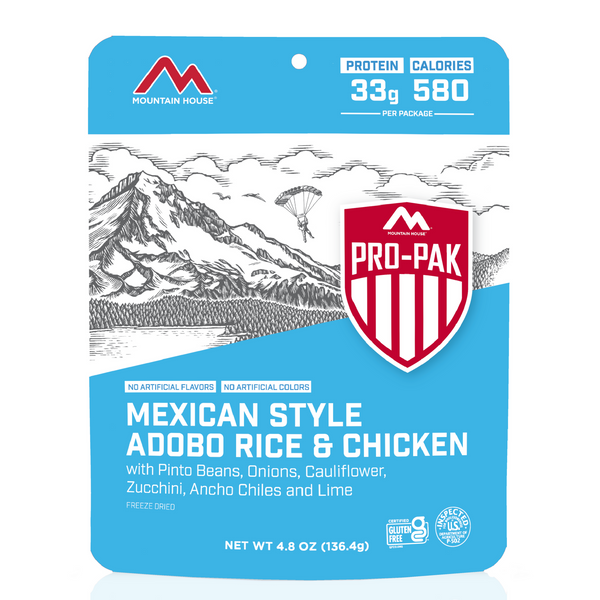 Mountain House Mexican Style Adobo Rice & Chicken - Pro-Pak