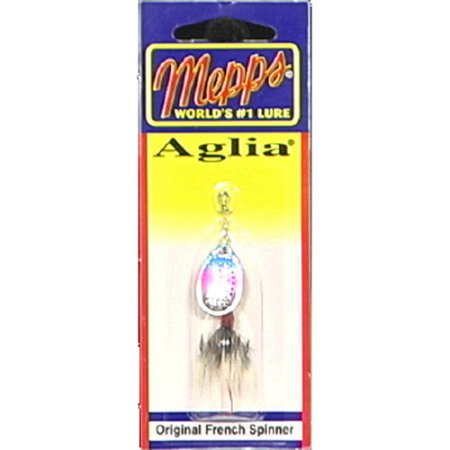 Mepps Dressed Aglia Spinner, White - Holiday Gift