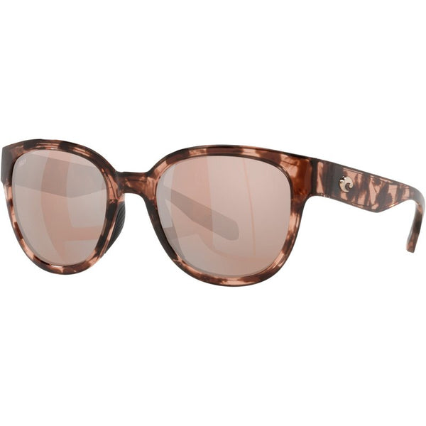 Costa Salina Sunglasses - Coral Tortoise/Copper Silver Mirror 580P