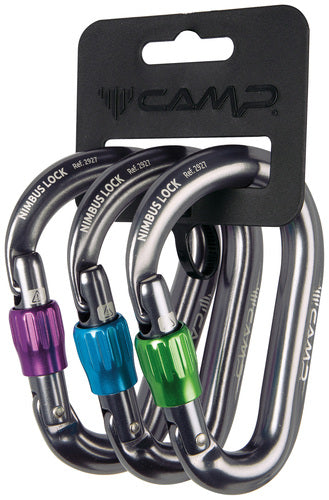 Camp USA Nimbus Lock Carabiner 3 Pack
