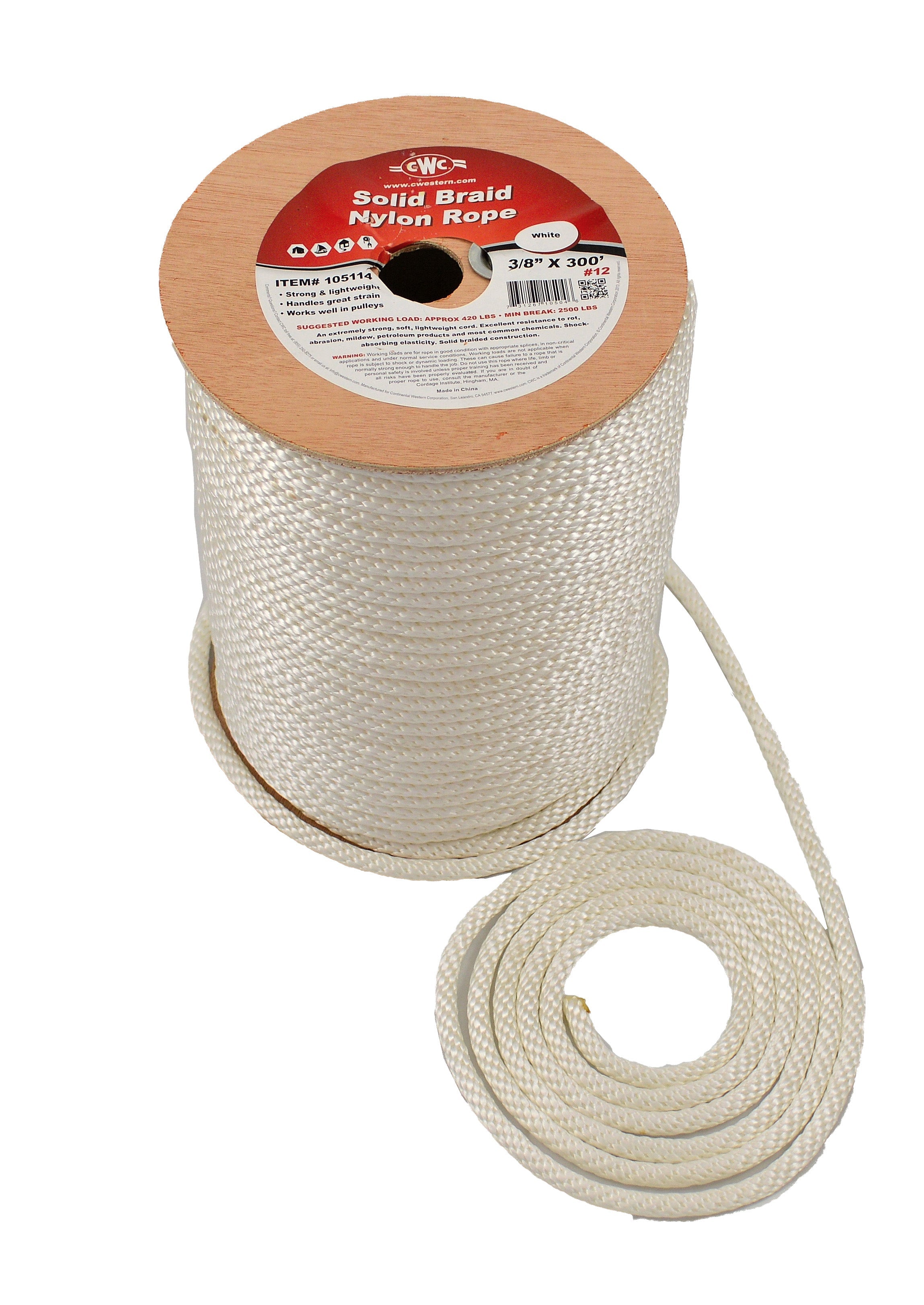 Fisherman's Solid Nylon Braid Anchor Rope