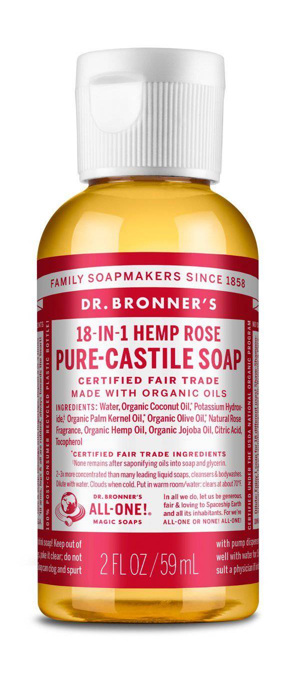 Dr Bronner's Rose Liquid Soap
