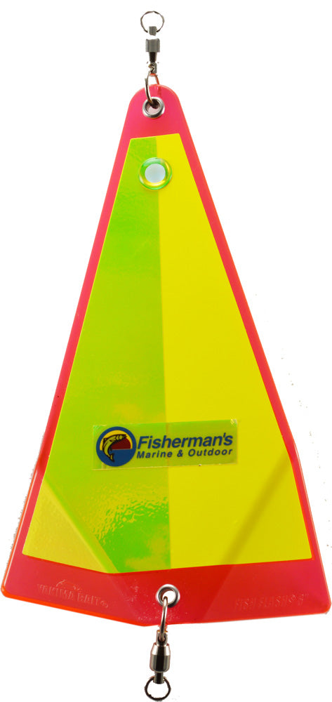 Yakima Bait Big Al's Medium Fish Flash & Fisherman's Marine & Outdoor Logo