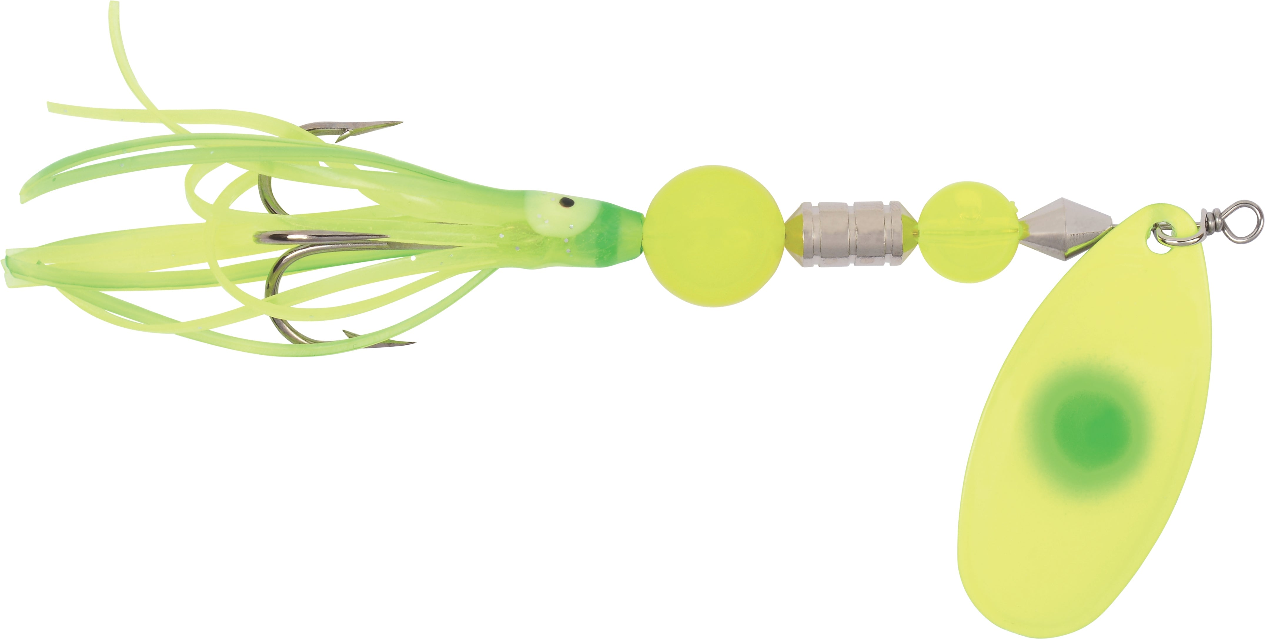 Yakima Bait Flash Glo UV Casting Squid Spinner 6
