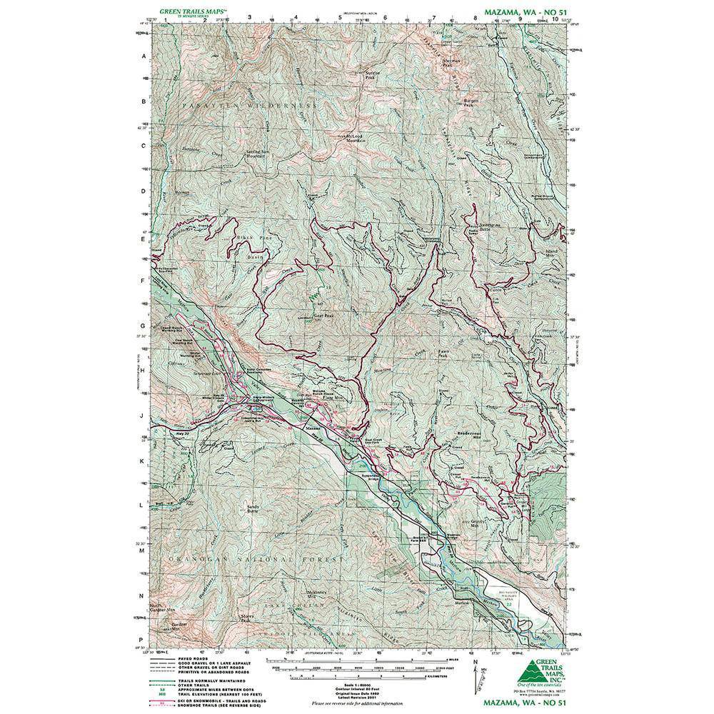 Mazama WA Map