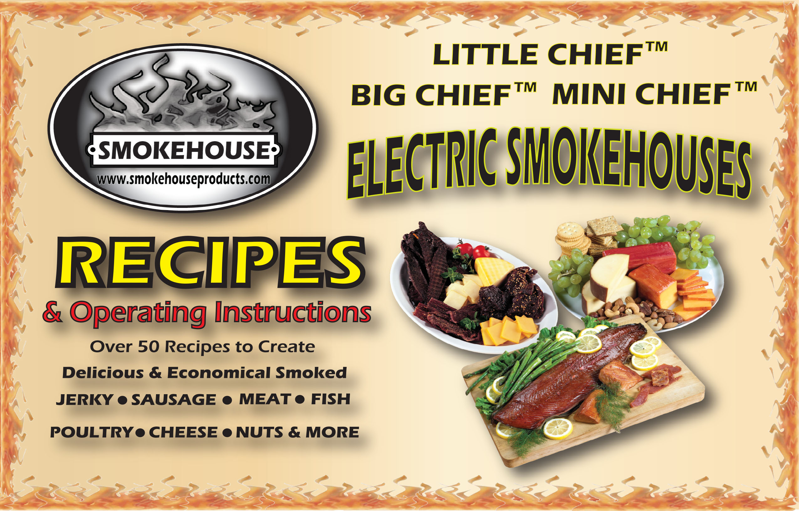 Smokehouse Smoker Recipes & Operating Instructions Book