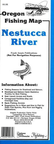 Oregon Fishing Map Nestucca River By Frank Amato Publications