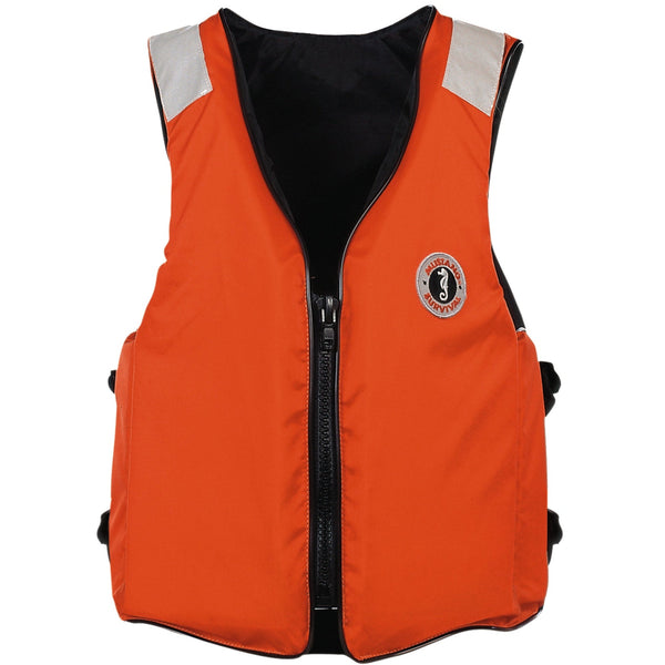 Mustang Survival Classic Industrial Flotation Vest with SOLAS Reflective Tape