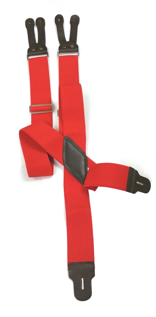 Hickory Creek Super Terry Web Stretch & Leather End Suspenders