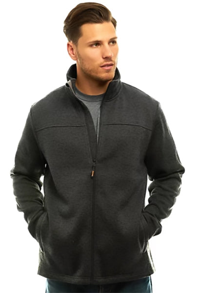 Trailcrest Men'S Heather Signature Sweater Fleece Full Zip Jacket